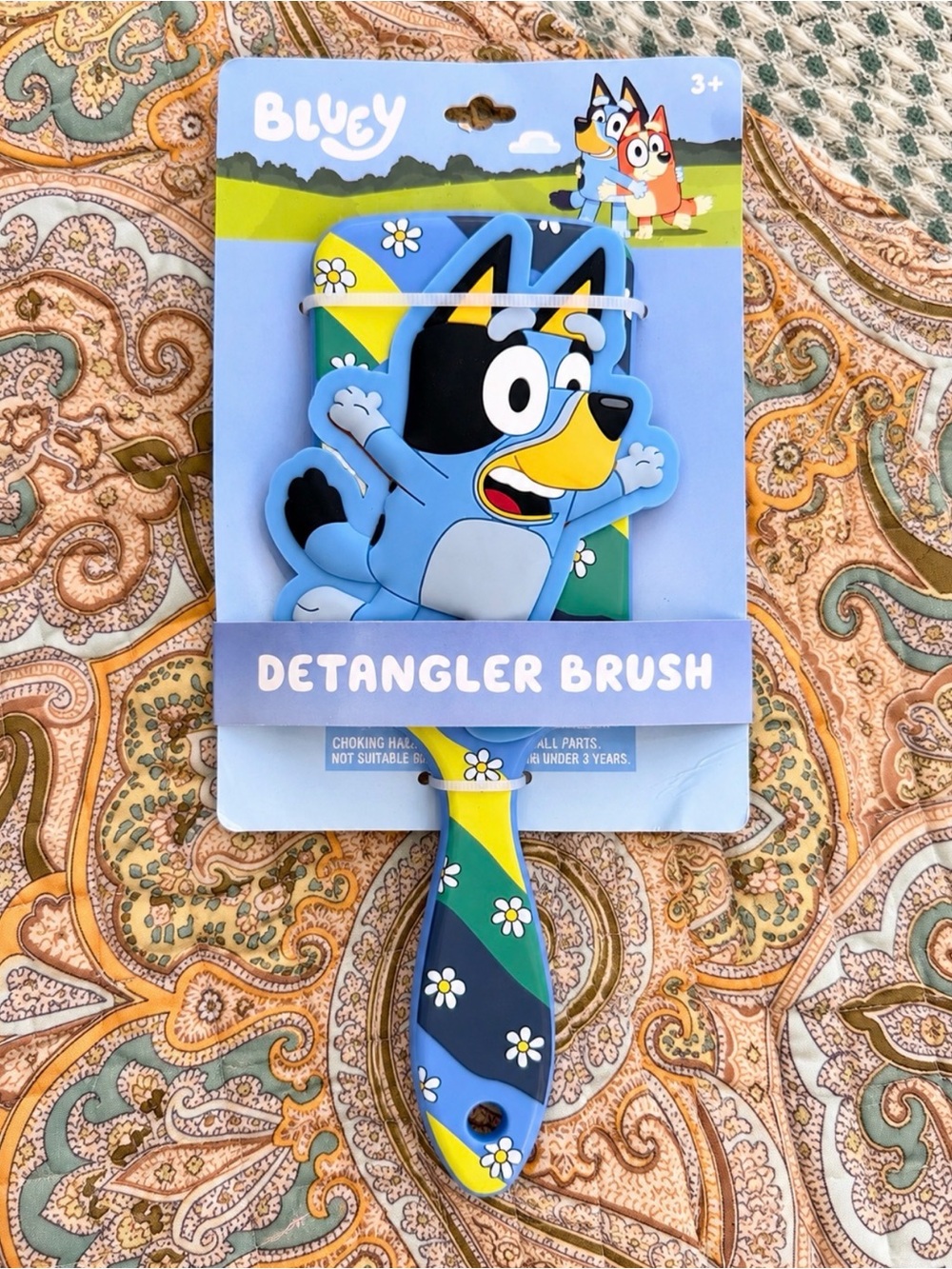Bluey Kids Detangler Hair Brush Blue Floral Character New 3+
Adorable Bluey Det